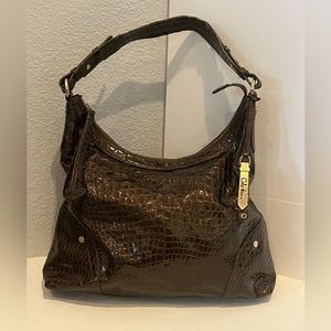 Cole Haan Bronze Patent Leather Bag